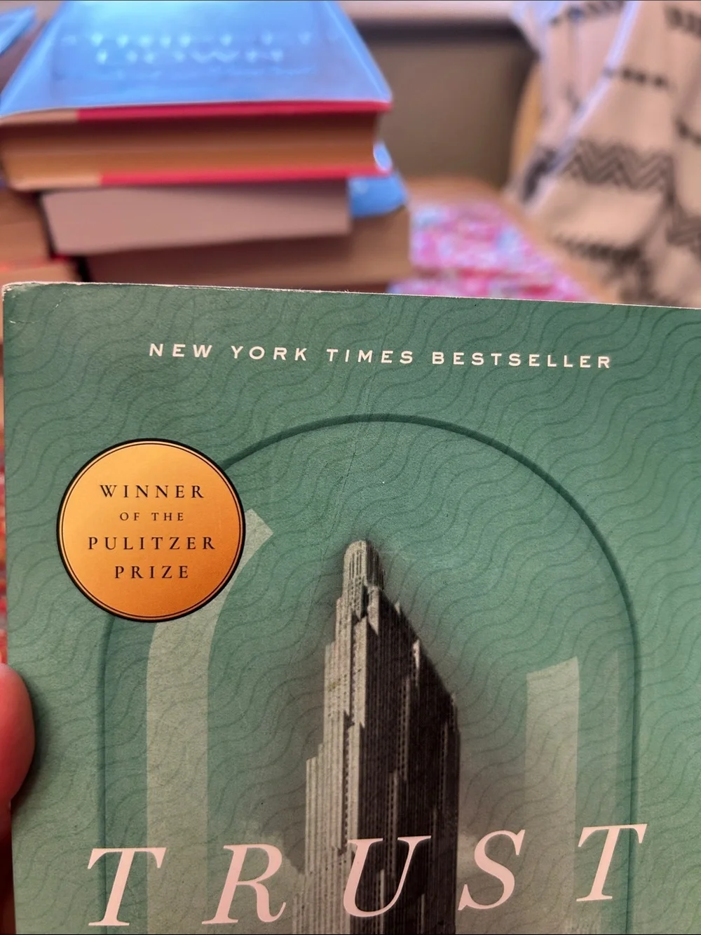 Trust by Hernan Diaz - Hardcover Book, Teal Cover
